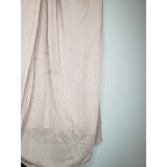 David's Bridal Women's 14 Formal Dress Long Maxi Sleeveless Pink Floral Lace - Picture 3 of 6